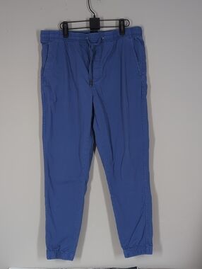Gap Drawstring Jogger Pants in Blue Tapered Medium